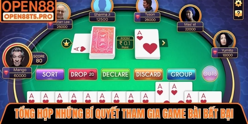 Bí quyết tham gia game bài