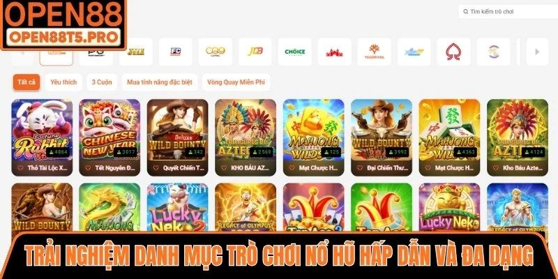 Trải nghiệm danh mục trò chơi nổ hũ hấp dẫn và đa dạng nhất